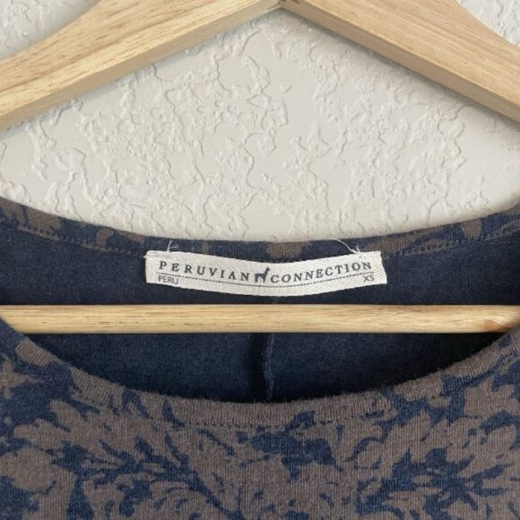 Peruvian Connection Dress Extra Small Eleonora Floral Shift A-Line - Picture 3 of 7